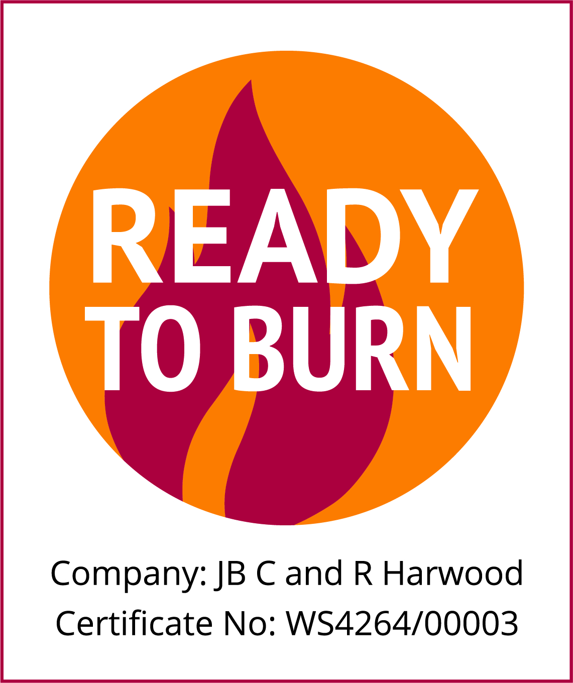 Kindling ready to burn certificate